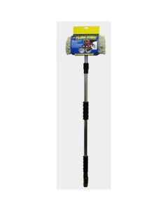 Flow Through All Side Wash Brush, 10" Wide, with Variable Water Control, Handle Extends to 68"