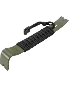 Schrade Olive Drab Green 7.5 in. Pry Bar with High Carbon Steel Construction and 550 Paracord Handle for Outdoor Survival, Camping and Emergency Situations