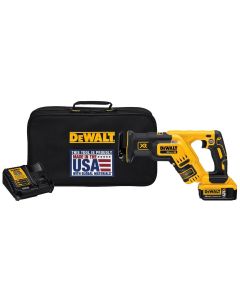 DeWalt 20V MAX XR Brushless Compact Reciprocating Saw w/ (1) 5.0 Ah Battery and Charger Kit
