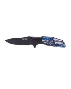 Sunex Knife LLSA 8Cr 56HRC - USA Skull, David Lozeau