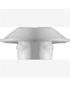 Flush Type White Plastic Hole Plugs, Hole size: 1/4", Head size: 1/2", Quantity: 10