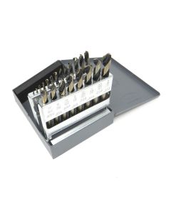 KNK21KK7 image(0) - KnKut 21 Piece Short Stubby Length Drill Bit Set 1/16"-3/8" by 64ths