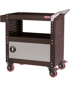 Heavy Duty Utility Cart w/ Locking Drawer