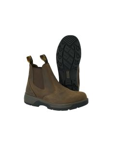 Blue Tongue Cigar Brown 6 in. Slip-On Boots, Size 13 US