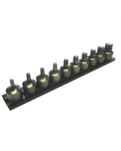 VIMIMPACT-HCT6 image(0) - VIM Tools 10-Piece Half Cut Torx Driver Set - 3/8 in. Square Drive