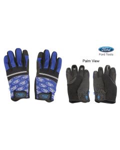 Ford Tools Anti-Slip Silicone Palm Gloves, Size Medium