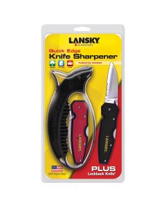 LANLSTCS070 image(0) - Quick Edge Sharpener with lock blade knife
