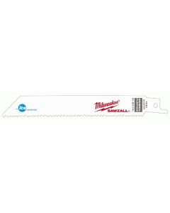 MLW48-00-4091 image(0) - 6" SAWZALL ICE HARDENED MULTI-MATERIAL SAW BLADES 6/12 TPI (5-PK)