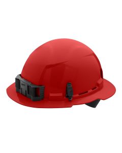 MLW48-73-1109 image(0) - Red Full Brim Hard Hat w/4pt Ratcheting Suspension - Type 1, Class E