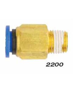 MIL2200-2 image(0) - Straight - Tube 1/4" OD - 1/8" MNPT