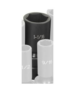GRE2034UD image(0) - SOC 1-1/16 1/2D IMP UNIV 6PT DP BLK