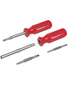WLMW975 image(0) - 6 IN 1 FLIP SCREWDRIVER 12 PC. DISPLAY