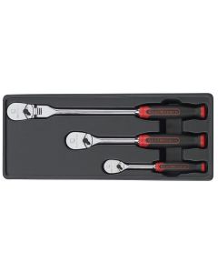 KDT81203F image(0) - 3 Pc. Mix Ratchet Set w/Cushion Grip (1/4", 3/8",