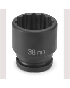 SOC 38MM 3/4D IMP 12PT BLK