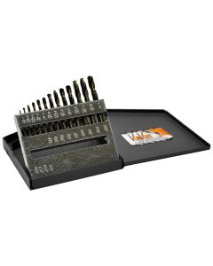 KNK13KK7 image(0) - KnKut 13 Piece Short Stubby Length Drill Bit Set 1/16"-1/4" by 64ths