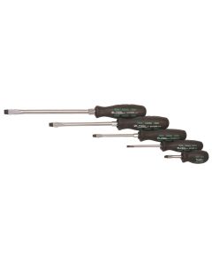 KTI16001 image(0) - SCREWDRIVER SET SLOTTED 5 PC SET