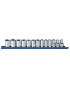 KDT80710 image(0) - 13PC 1/2" DR 12PT STANDARD METRIC SOCKET SET