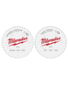 MLW48-40-1036 image(0) - Circular Saw Two-Pack Wood Cutting Blades 10" 40T + 60T
