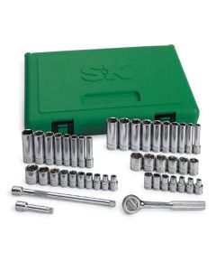 SKT91844 image(0) - Tool Set 1/4In. Drive 44 Pc. 6 Point W/Ratchet