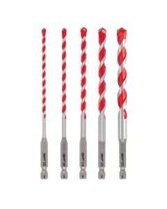 MLW48-20-9051 image(0) - 5pc. SHOCKWAVE™ Carbide Hammer Drill Bit Kit