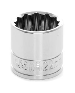 WLMW38822 image(0) - 3/8" Dr 12pt Stndrd Sckt 22mm