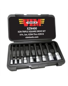 VIMXZN400 image(0) - 9-Piece XZN Triple Square, Spline Drive Bit Set