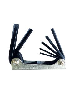 KTI71400 image(0) - HEX KEY SET 7 PC. FOLDING SAE 1/8IN.-3/8IN.
