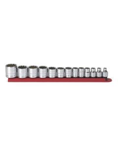 KDT80561 image(0) - 13PC 3/8" DR 12PT STANDARD SAE SOCKET SET