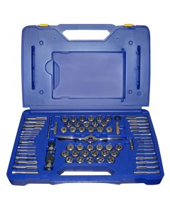 HAN1813816 image(0) - 75 PIECE TAP+DIE COMBO SET W/PTS HANDLE