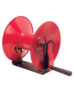 GYM4685 image(0) - Manual Air Hose Reel Only, Hand Crank, Red Metal O