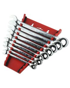 KTI45901 image(0) - 9 pc Rev. Ratcheting Wrench Set 1/4-3/4"