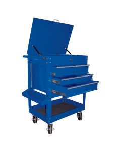 KTI75141 image(0) - Heavy Duty 4-Drawer Service Cart, Blue