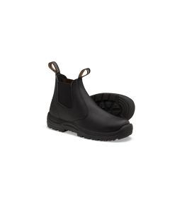 BLU491-045 image(0) - Blundstone 491 Soft Toe Elastic Side Slip-on Boot, Water Resistant, Kick Guard, Black