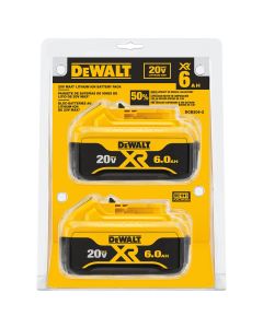 DWTDCB206-2 image(0) - 20V MAX 6.0 AH LI-ION BATTERY 2PK
