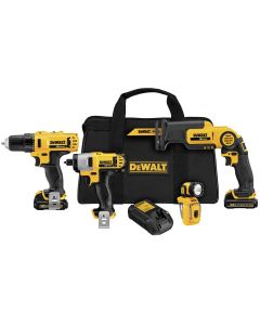 DWTDCK413S2 image(0) - 12V Li-Ion 4-Tool Drill / Driver / Saw