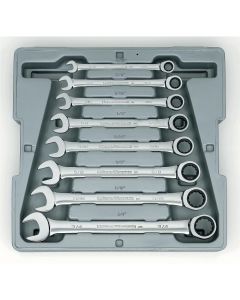 KDT9308 image(0) - WRENCH RATCHING COMB. SET SAE 8 PC GEARWRENCH