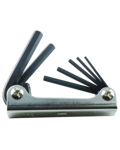 KTI71475 image(0) - 7-Piece Folding Metric Hex Bit Set