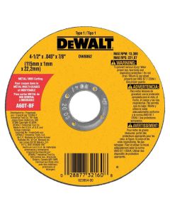 DWTDW8062 image(0) - 4 1/2 CUT OFF WHEEL