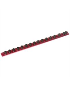 VIMMR16R16C image(0) - VIM Tools 16 in. Red Magrail TL Magnetic Socket Holder with 16 1/2 in. Studs