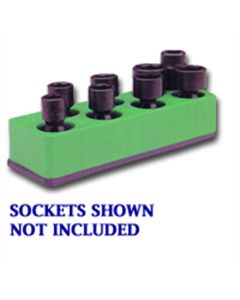 MTS885 image(0) - SOC HOL 3/8U IMP GREEN NEON 8 HOLE