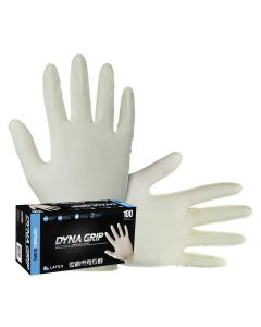 SAS650-1003 image(0) - 100-pk of Dyna Grip PF Exam Grade Gloves, L