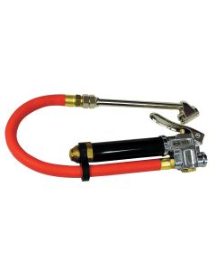 AMF101D image(0) - TIRE INFLATOR W/ GAUGE DUAL FT10-120PSI 12IN. HOSE