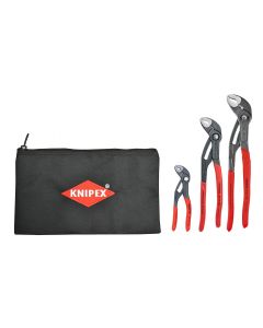 KNP9K0080100US image(0) - 3 PC Cobra Set with Knipex Keeper