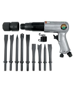 MTN7330 image(0) - 2500MM LONG BARREL AIR HAMMER 9 PC CHISEL SET