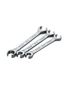 SKT373 image(0) - WRENCH SET FLARE NUT 3 PC METRIC HI POLISH