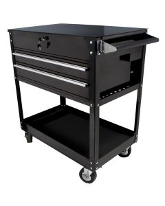SUN8050BK image(0) - Black 2-Drawer Service Cart