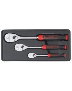 KDT81207F image(0) - 3 Pc. Ratchet Set w/Cushion Grip
