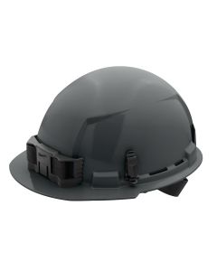 MLW48-73-1114 image(0) - Gray Front Brim Hard Hat w/4pt Ratcheting Suspension - Type 1, Class E