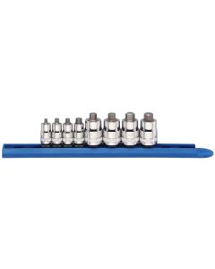 KDT80281 image(0) - 8-Pc 1/4" & 3/8" Drive  Metric Stubby Hex Bit Sock