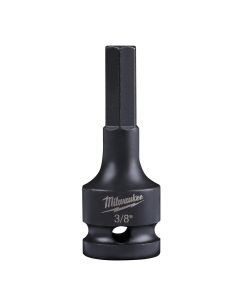 MLW49-66-5142 image(0) - SHOCKWAVE™ Lineman's Impact 1/2" Drive 3/8" Hex Bit Socket